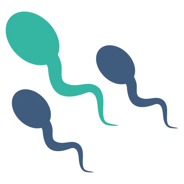 Επίπεδη εικονίδιο σπέρματος — Φωτογραφία Αρχείου