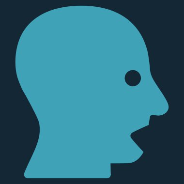 Bağırarak kafa simgesi