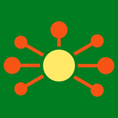 İlişkiler düz simgesi