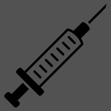 Şırınga düz simgesi