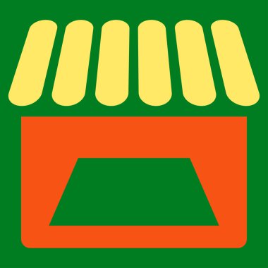 Mağaza düz simgesi