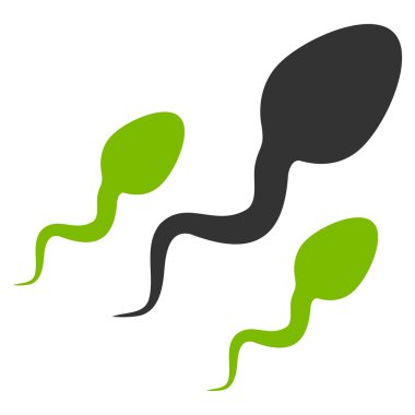 Sperm düz simgesi
