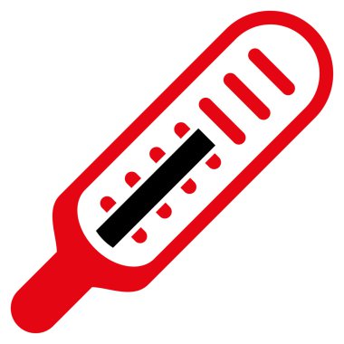 termometre düz simgesi