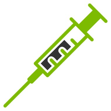 Şırınga düz simgesi