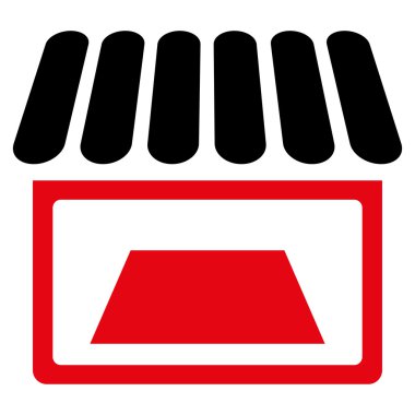 Dükkanı düz simgesi