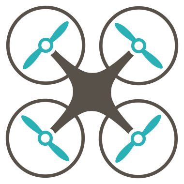 Nanocopter düz simgesi