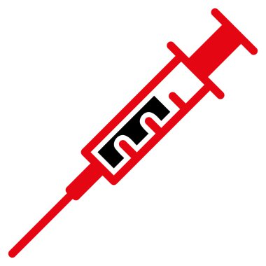 Şırınga düz simgesi