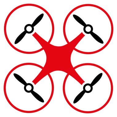 Nanocopter düz simgesi