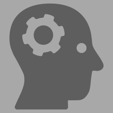 Düşünme düz simgesi