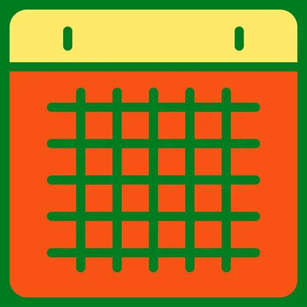 Calendrier Icône plate — Image vectorielle