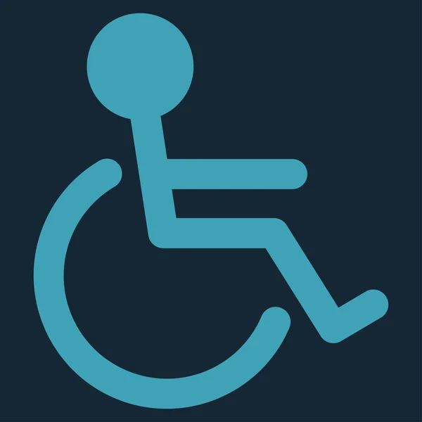残疾人的平面图标 — 图库矢量图片