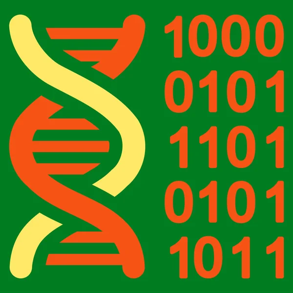 Ícone de código genético —  Vetores de Stock