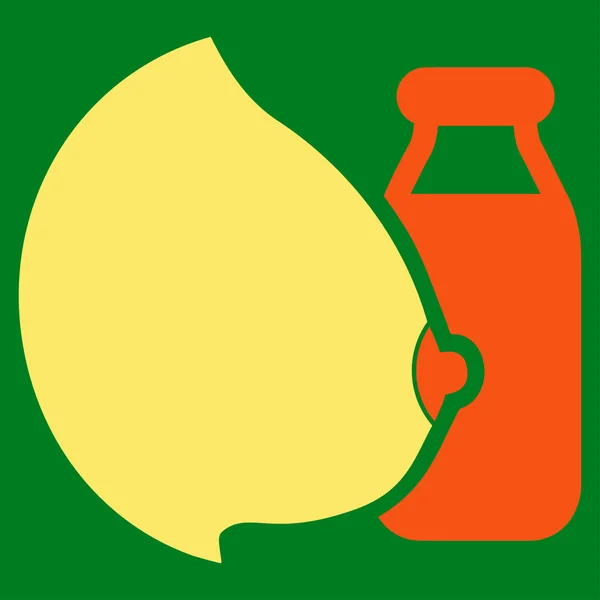 Madre leche icono — Vector de stock