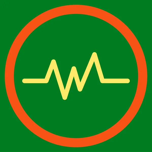 Ikona monitorowania tętna — Wektor stockowy