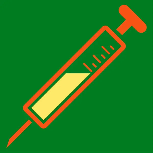 Injectie platte pictogram — Stockvector