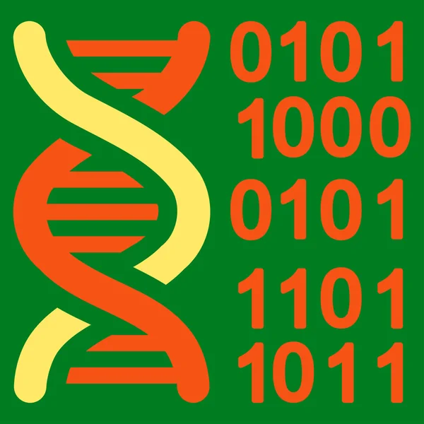 Genome Code Icon — Stock Vector