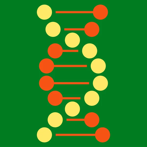 DNA plochá ikona — Stockový vektor