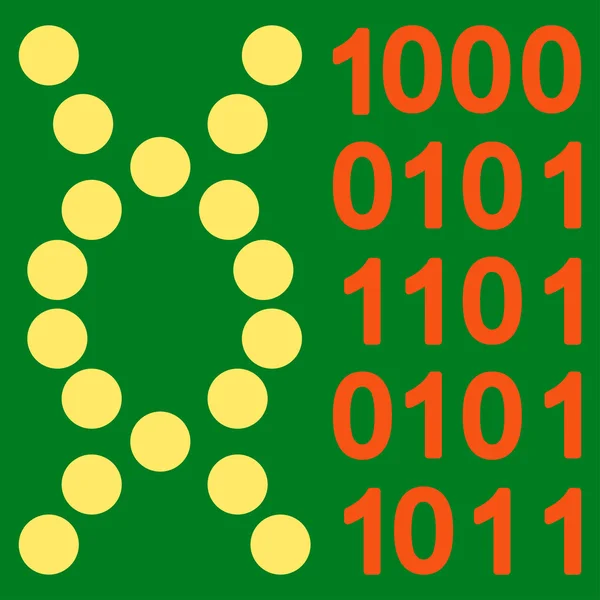 DNA Code pictogram — Stockvector