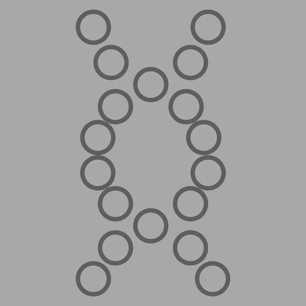 Icône plate du génome — Image vectorielle