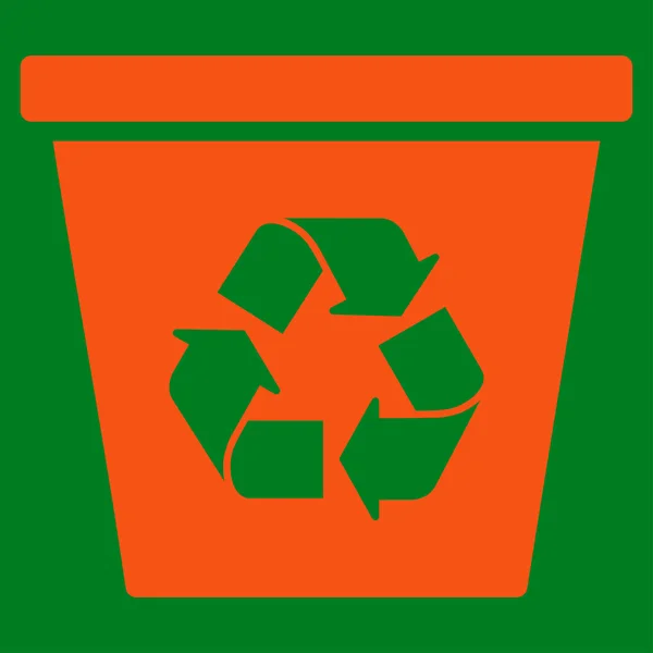 Recycle bin значок — стоковий вектор