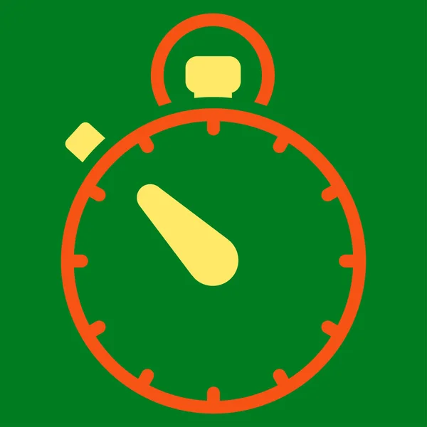 Stopwatch platte pictogram — Stockvector