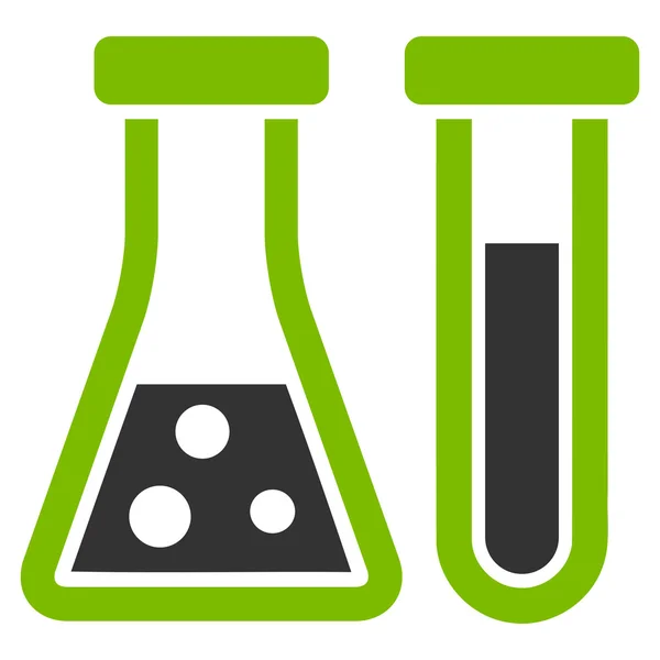 Chemie platte pictogram — Stockvector