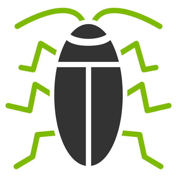Εικονίδιο επίπεδος κατσαρίδα — Διανυσματικό Αρχείο
