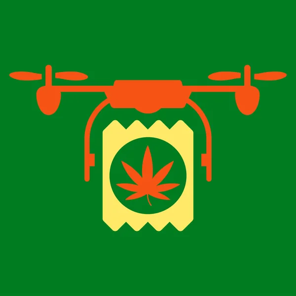 Icona di consegna Drone Farmaci — Vettoriale Stock
