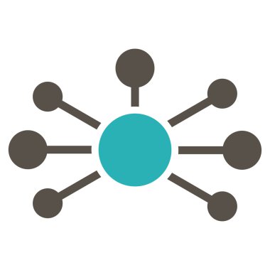 İlişkiler düz simgesi