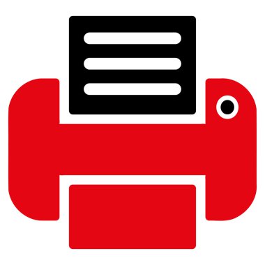 Yazdırma düz simgesi