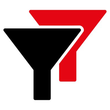 Filtreler düz simgesi