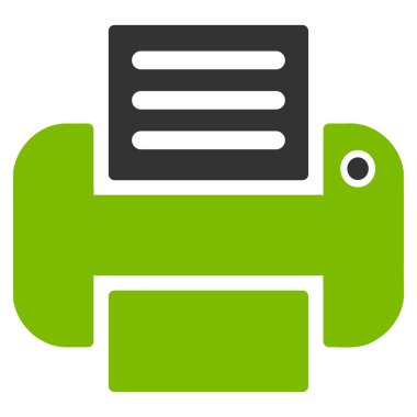 Yazdırma düz simgesi