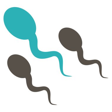 Sperm düz simgesi