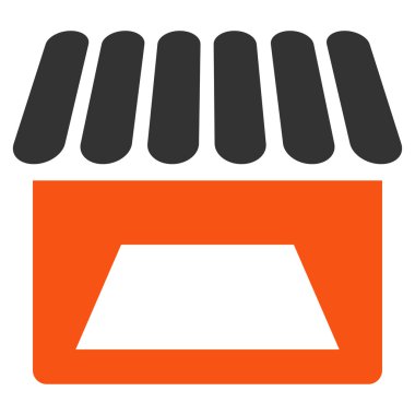 Mağaza düz simgesi