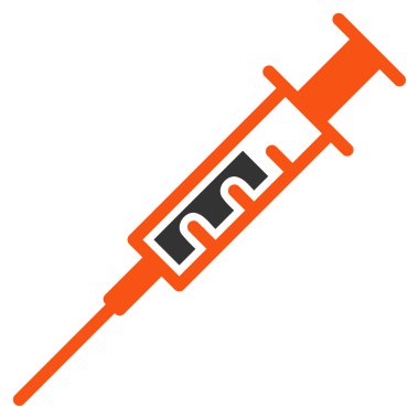 Şırınga düz simgesi