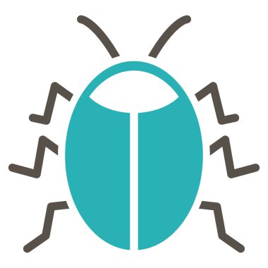 Böcek düz simgesini
