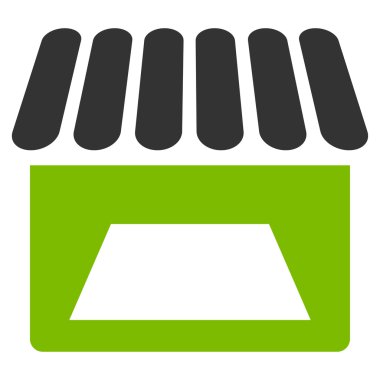 Mağaza düz simgesi