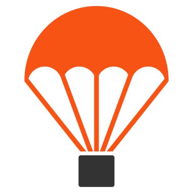 Paraşüt düz simgesi