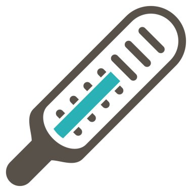 termometre düz simgesi