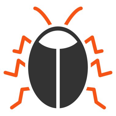 Böcek düz simgesini