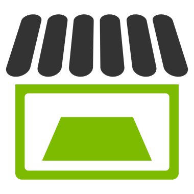 Dükkanı düz simgesi