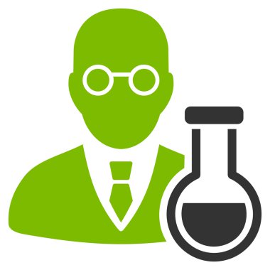 Kimyager düz simgesi