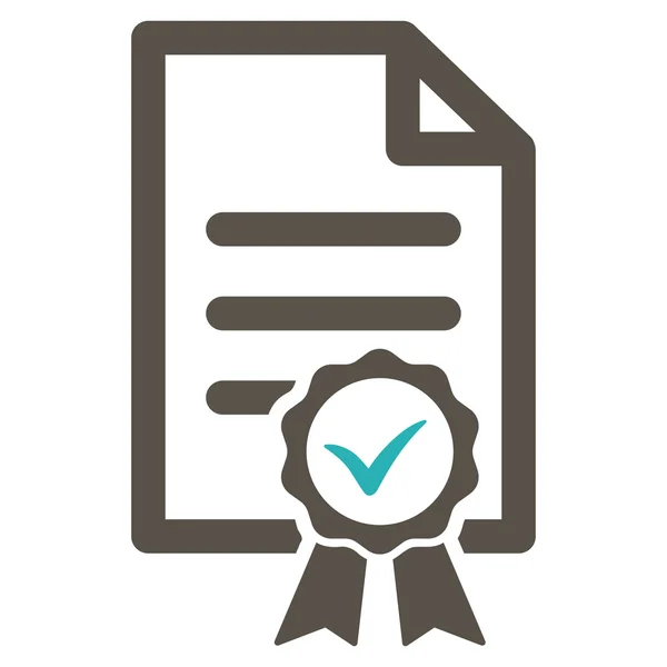 Сертифікований плоских значок — стоковий вектор