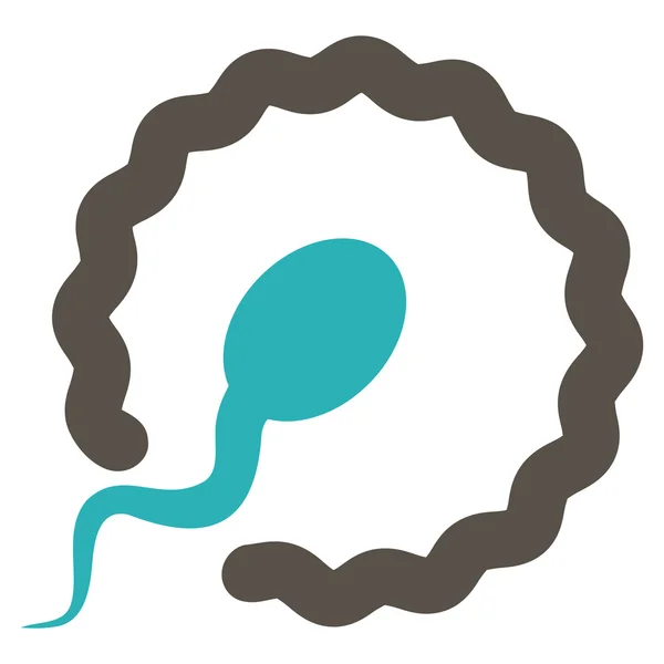 Icono plano de inseminación — Archivo Imágenes Vectoriales