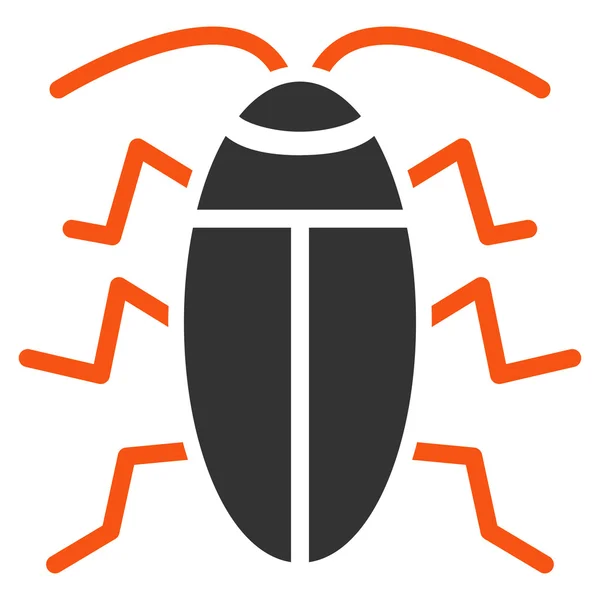 Cockroach Flat Icon — Stock Vector