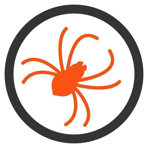 Icône plate araignée — Image vectorielle