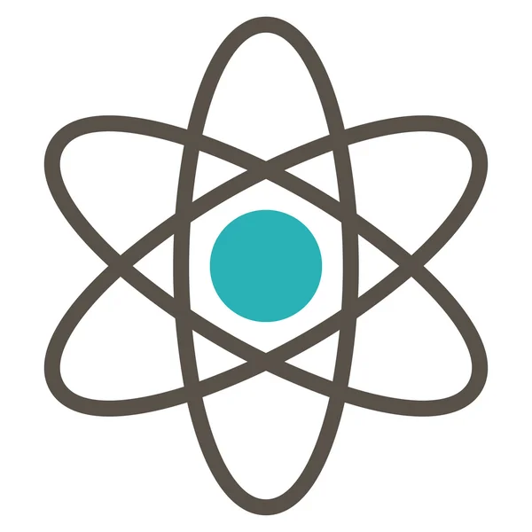 Atome icône plate — Image vectorielle
