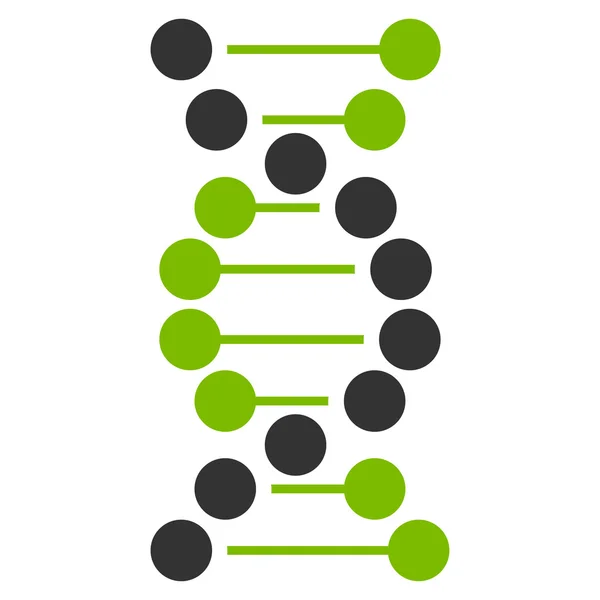 DNA Ikony płaski — Wektor stockowy