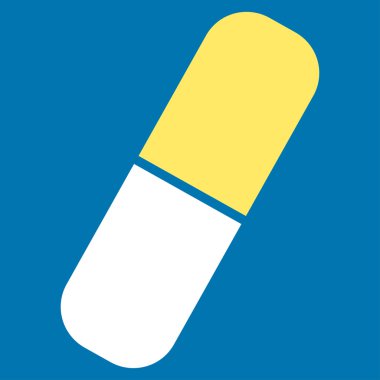 Kapsül düz simgesi