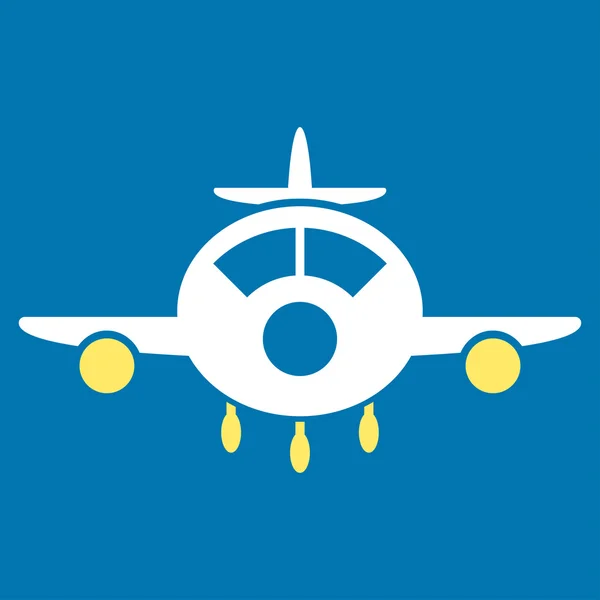 Aircraft Flat Icon — Stock Vector